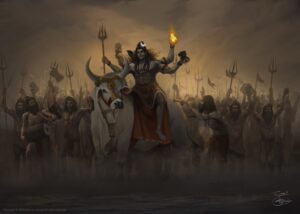 Shiv baraat concept painting